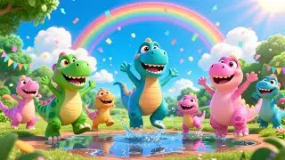 Water Cycle Song for Kids 🦖 | Learn Evaporation, Rain & Rivers with Dinosaurs