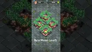 Beta Minion Transformations😱🤩 Level 1 to Max Level in 2023 |Coc Beta Minion Upgrading #shorts