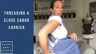 Threading a Close Caboo through the rings - newborn baby carrier