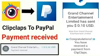 My first withdraw money received from clipclaps to Paypal | clipclaps app payment proof