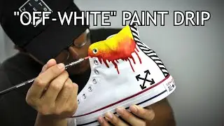 Custom Converse | OFF-WHITE Paint Drip