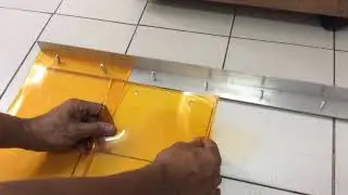 How to install PVC PLASTIC CURTAIN STRIP PT.2