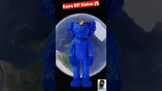 Kaws Bff Statue On Google Earth 😱 #shorts #youtubeshorts #shortsfeed #kawsbff