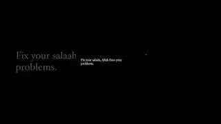 Fix Your Salah &ndash; Let Allah Fix Your Life 🧎&zwj;♂️✨#allah #viralvideo #youtubeshorts #islamicreminder