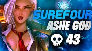 Surefour Hitscan Main Ashe - 43 elims! [ Overwatch Season 30 Top 500 ]