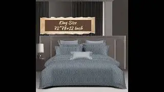 100% Cotton King Size Fitted Bedsheet Set || Panipat_Gifty_Home Fashion
