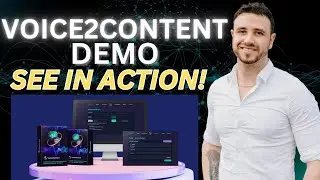 Voice2Content Demo | New AI Tool Creates Content Using Your Voice