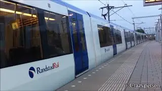 RET Metro RSG3 naar Den Haag Centraal en HTM tram 4040 naar Zoetermeer Javalaan (lijn 4) op Forepark