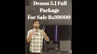 Denon 5.1 Full Package For Rs 39000 #denon #budgethometheater #dolby #dts #avr  #kundrathuraudios