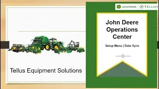 First Data Sync | Setup Menu | John Deere Operations Center