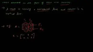 Rows and Columns of a Matrix