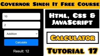 How to Make a Calculator using HTML CSS JavaScript | Html Tutorial for Beginners