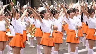 【京都橘高校吹奏楽部】 関西ローズEXPO2025  日本庭園正門　1曲目