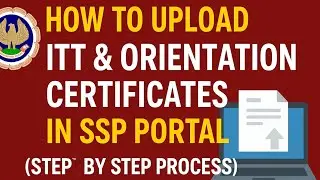 How to Upload ITT & Orientation Course Certificates on ICAI SSP Portal | Step-by-Step Guide (2025) 