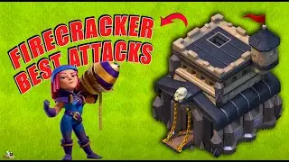coc new troops attack firecrackers th9 attack strategy #coc #clashofclans #blovesgaming