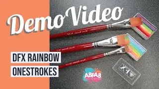 Demo video - Flabbergasted and Blurred Lines onestroke face paints by Diamond FX