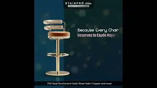 Durable PVD Steel chair with Strength, Style, and Innovation