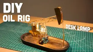 Satisfying DIY Oil Rig Model with LED Edison Lights