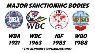 Understanding the 4 Major Sanctioning Bodies in Boxing