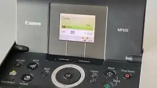 Low Count Canon Pixma MP610 All-In One Photo Printer/ Tested/ Video