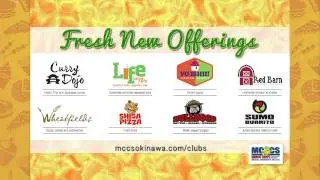 MCCS TV: MCCS Billboards, Fresh New Restaurant Offerings
