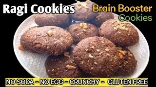 Brain Booster Cookies for Kids | Eggless, Gluten-Free & No Maida | Healthy Snacks | Ragi Cookies