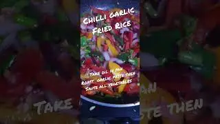 Chili garlic fried rice recipe##shorts #viral #shortvideo #