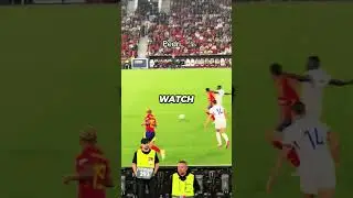 Pedri&rsquo;s unreal first touch before scoring had Konate doing a knee slide. 🤣😳