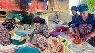 EN GÜZEL TANDIR EKMEĞİ BİBERLİ EKMEK YAPIMI ~ HALAMIN KÖY EVİ LEZZET KÖYÜ