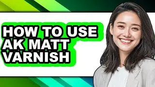 How to Use Ak Matt Varnish (updated)