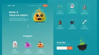Halloweend Website - Figma to Vuejs and TailwindCSS (Speed Coding)