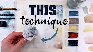 GAME CHANGING Watercolour Lifting Technique !