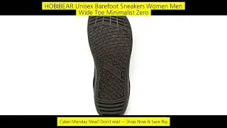 Hobibear Unisex Barefoot Sneakers Women Men Wide Toe Minimalist Zero Drop