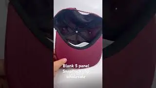 Blank 5 panel SnapBack cap wholesale #custom #cap #blank