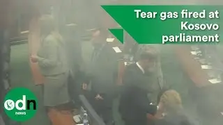 Tear gas fired at Kosovo parliamentary meeting