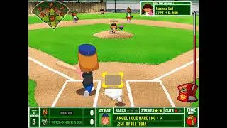 Backyard Baseball 2003 Season Gameplay: Game 3 vs. New York Mets