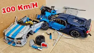 Bugatti Chiron VS Nissan Skyline 🚨 Speed 100 Km/H 🚨Fast and Furious car CRASH