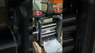 Rolling a Silver Ingot With a Pepetools Mill