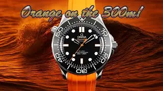 I Review and Detail the New Omega Orange Accented Seamaster Diver 300m