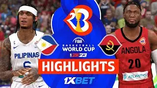 Philippines vs Angola Highlights | Group A FIBA World Cup NBA 2K23
