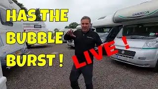 🔴LIVE - Has The Motorhome BUBBLE BURST?