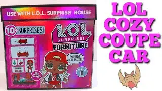 🦇 NEW LOL SURPRISE FURNITURE BOX COZY COUPE | TOY UNBOXING AND REVIEW 🦇