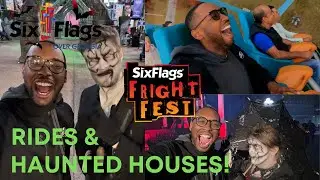 LOOSING MY MIND at Six Flags Over Georgia Fright Fest 2022 | Vlog