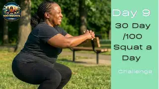 Day 9: 100 Squats a Day for 30 Days | Weight Loss Motivation for Overweight Beginners