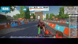 Dropping a Zwift Watt Bomb during the WKG 2FOR1 DOWN UNDER group ride (11-03-2021)