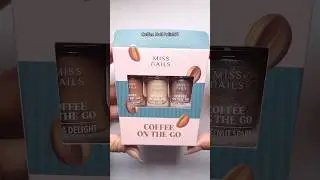 Would u try this Coffee themed nail polish?? ☕️🤎🥹💅🏻 It's the Coffee On The Go kit by Miss Nails