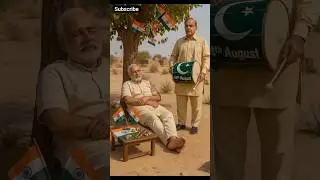 14th August vs 15th August | Modi Sleeping & Shehbaz Sharif Drum Prank | #funny #shortsfeed #comedy
