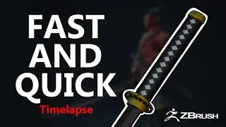 Katana in Zbrush Hardsurface - Free Download