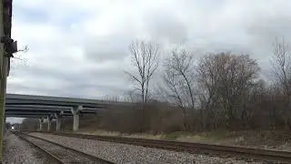 Amtrak #8 thru Pewaukee, WI on 11-19-24 w/353 - 325  On time