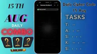 15th Daily Combo cards #hamsterkombat #blockchaingaming #puzzle #cryptomining #cryptotalks